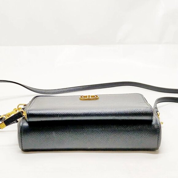 Christian Dior Shoulder Bag Black Leather 672-083025 - Picture 5 of 13